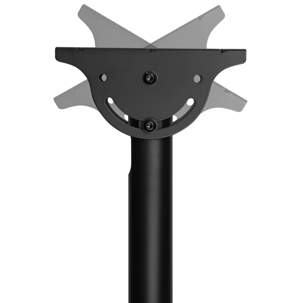 HFTM-CM2342: Telescopic Swivel & Tilt Ceiling Mount Bracket for Flat LCD/LEDs - Fits Sizes 23-42 inches - Maximum VESA 600x400